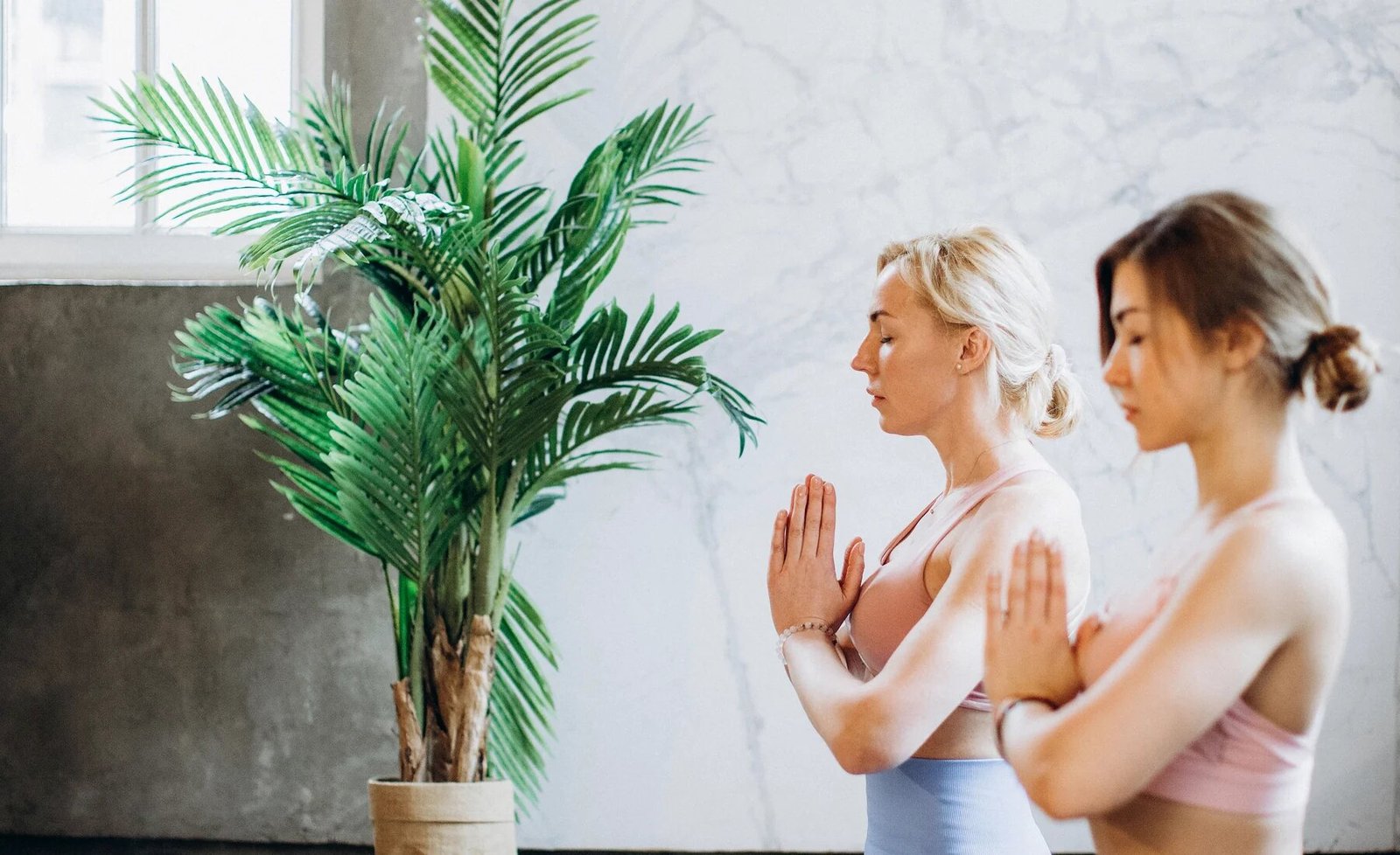 Guided yoga and mindful wellness session